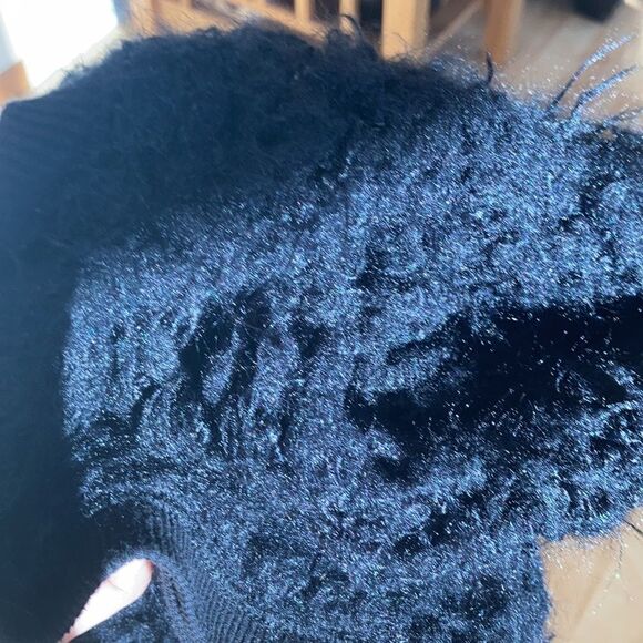 Kenzie sleeveless vest with fleece lining faux fur pockets oversized SM Black - Picture 16 of 16